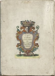Titeltryk for serien: Il Callotto resurcitato eller Nyindrettet midi-skab, ca. 1710 Il Callotto resurcitato eller nyindrettet lille kabinet (serietitel) af Martin Engelbrecht (attributed to)