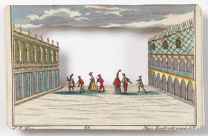 Karnevalet i Venedig (Peep-show) af Martin Engelbrecht