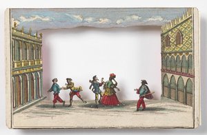 Karnevalet i Venedig (Peep-show) af Martin Engelbrecht