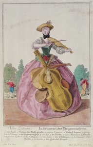 Instrumentmageren, ca. 1735, udgivet i Augsburg af Martin Engelbrecht