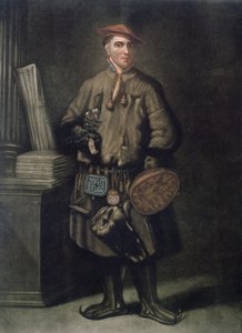 Carolus Linnaeus (1707-78) i sin lapplandskjole, graveret af Henry Kingsbury (fl.1775-98), udgivet 1805 af Martin Hoffman