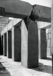 Granit tempel, Giza, Egypten, 1937