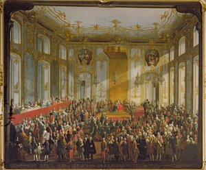 Kejserinde Maria Theresa ved Investiture of the Order of St. Stephen, 1764 (for detaljer se 66581) af Martin II Mytens or Meytens