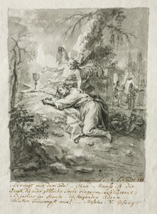 Kristus på Oliebjerget af Martin Johann Schmidt