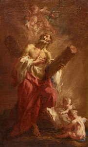 Apostlen Andreas af Martin Johann Schmidt