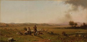 Jægere hviler sig af Martin Johnson Heade