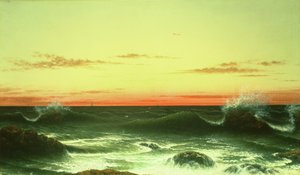 Havlandskab: Solnedgang, 1861 af Martin Johnson Heade