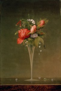 Stilleben med vinglas, 1860 af Martin Johnson Heade