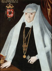 Portræt af Anna Jagiellon (1523-1596), dronning af Polen