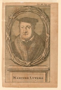 Portræt af Martin Luther (1483-1546) af Martin Luther