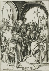Kristus før Annas af Martin Schongauer