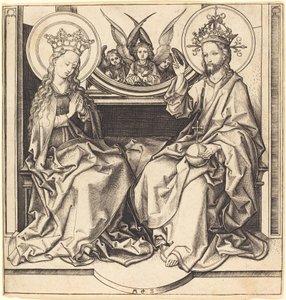 Kristus velsigner jomfruen af Martin Schongauer