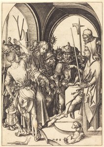 Kristus før Annas af Martin Schongauer