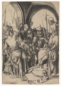 Kristus før Annas, ca. 1435-1491. af Martin Schongauer