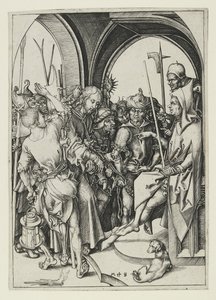 Kristus før Annas, slutningen af det 15. århundrede af Martin Schongauer