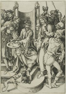 Kristus før Pilatus, fra The Passion af Martin Schongauer