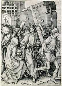 Kristus bærer korset, slutningen af det 15. århundrede af Martin Schongauer