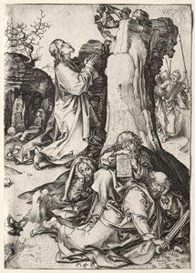 Kristus på Oliebjerget. af Martin Schongauer