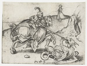 Sankt Georg og dragen af Martin Schongauer