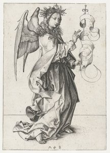 Englen Gabriel Bebudelse (serietitel) af Martin Schongauer