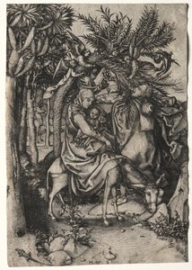 Flyvning til Egypten. af Martin Schongauer
