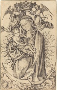 Madonna på Halvmånen af Martin Schongauer