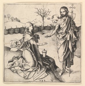 Noli me Tangere, ca. 1435-1491. af Martin Schongauer
