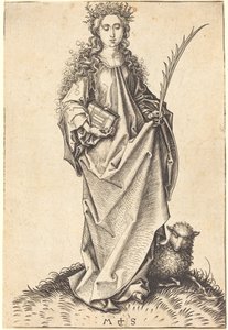 Sankt Agnes af Martin Schongauer