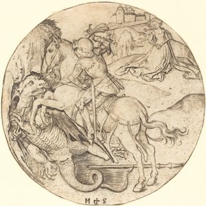 Sankt Georg og dragen af Martin Schongauer