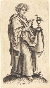 Sankt Johannes Evangelisten af Martin Schongauer