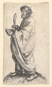 St. Bartholomew, ca. 1435-1491. af Martin Schongauer