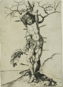 Sankt Sebastian af Martin Schongauer