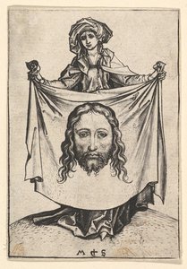St. Veronica, ca. 1435-1491. af Martin Schongauer