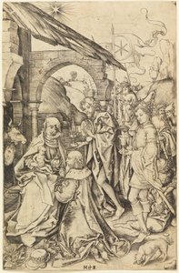 Magiernes tilbedelse af Martin Schongauer