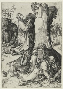 Kvalen i haven (gravering) af Martin Schongauer