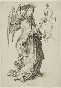 Bebudelsens engel af Martin Schongauer