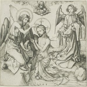 Kristi dåb af Martin Schongauer