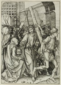 The Bearing of the Cross, fra The Passion af Martin Schongauer