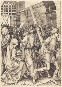 Korsets Bæring med Sankt Veronica af Martin Schongauer