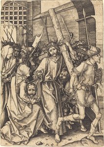 Korsets Bæring med Sankt Veronica af Martin Schongauer