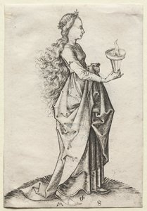 Den femte vise jomfru af Martin Schongauer