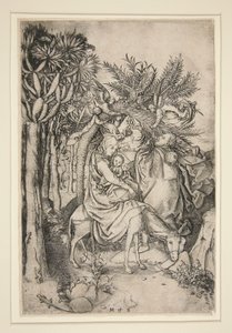 Flugten til Egypten, fra serien Life of the Virgin af Martin Schongauer