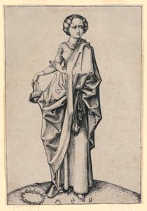 Den fjerde tåbelige jomfru af Martin Schongauer