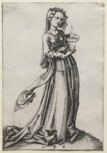 Den fjerde kloge jomfru af Martin Schongauer