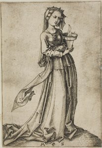 Den fjerde kloge jomfru af Martin Schongauer
