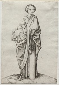 Den fjerde af de tåbelige jomfruer af Martin Schongauer