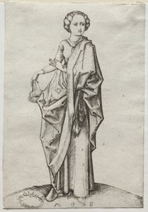 Den fjerde af de tåbelige jomfruer. af Martin Schongauer