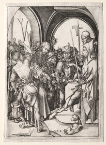 Lidenskaben: Kristus før Annas af Martin Schongauer