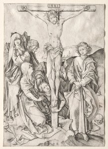 Lidenskaben: Kristus på korset. af Martin Schongauer