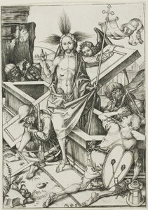 Opstandelsen, fra The Passion af Martin Schongauer